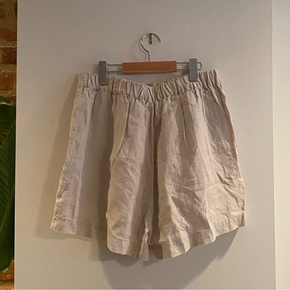 NWT Madewell Clean Pull-On Shorts in Linen-Cotton, Size M - Picture 5 of 6
